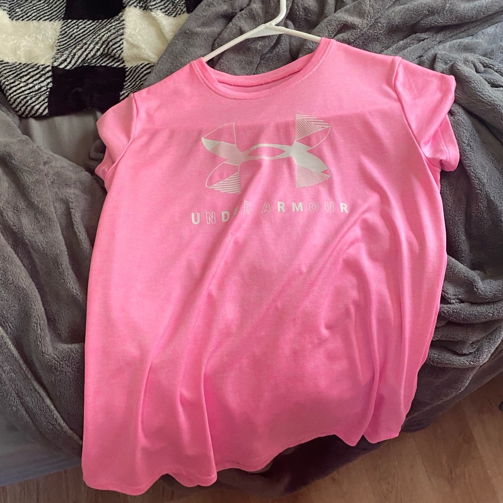 Under armor pink YXL